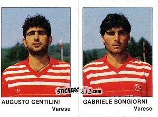 Sticker Augusto Gentilini / Gabriele Bongiorni - Calcio Flash 1985 n. 445 - Edizioni Flash