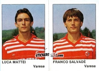 Figurina Luca Mattei / Franco Salvadè - Calcio Flash 1985 n. 446 - Edizioni Flash