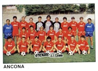 Figurina Squadra Ancona - Calcio Flash 1985 n. 449 - Edizioni Flash