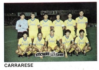 Figurina Squadra Carrarese - Calcio Flash 1985 n. 452 - Edizioni Flash