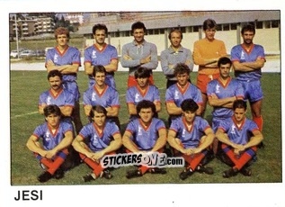 Sticker Squadra Jesi - Calcio Flash 1985 n. 453 - Edizioni Flash
