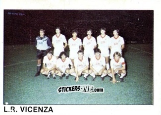 Cromo Squadra L.R. Vicenza - Calcio Flash 1985 n. 454 - Edizioni Flash