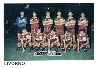 Sticker Squadra Livorno - Calcio Flash 1985 n. 456 - Edizioni Flash