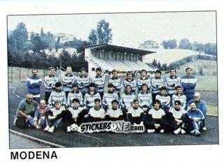 Cromo Squadra Modena - Calcio Flash 1985 n. 457 - Edizioni Flash