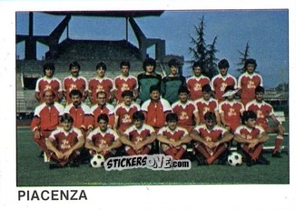 Figurina Squadra Piacenza - Calcio Flash 1985 n. 459 - Edizioni Flash
