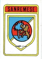 Sticker Scudetto Sanremese - Calcio Flash 1985 n. SC54 - Edizioni Flash
