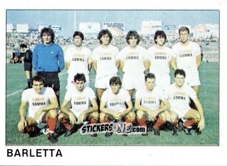 Figurina Squadra Barletta - Calcio Flash 1985 n. 470 - Edizioni Flash