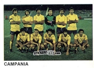 Figurina Squadra Campania - Calcio Flash 1985 n. 472 - Edizioni Flash