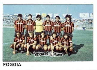Figurina Squadra Foggia - Calcio Flash 1985 n. 478 - Edizioni Flash