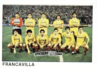 Figurina Squadra Francavilla - Calcio Flash 1985 n. 479 - Edizioni Flash