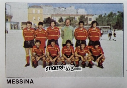 Cromo Squadra Messina - Calcio Flash 1985 n. 480 - Edizioni Flash