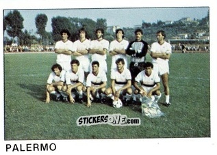 Figurina Squadra Palermo - Calcio Flash 1985 n. 483 - Edizioni Flash