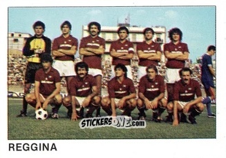 Sticker Squadra Reggina - Calcio Flash 1985 n. 484 - Edizioni Flash