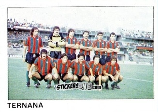 Cromo Squadra Ternana - Calcio Flash 1985 n. 486 - Edizioni Flash
