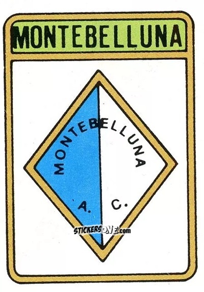 Sticker Scudetto Montebelluna - Calcio Flash 1985 n. SC98 - Edizioni Flash