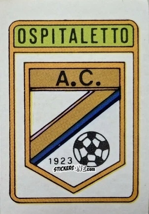 Cromo Scudetto Ospitaletto - Calcio Flash 1985 n. SC101 - Edizioni Flash