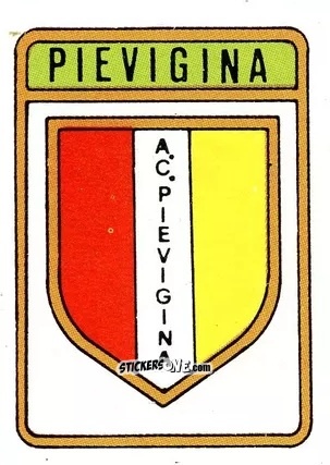 Sticker Scudetto Pievigina - Calcio Flash 1985 n. SC103 - Edizioni Flash