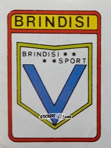 Cromo Scudetto Brindisi - Calcio Flash 1985 n. SC111 - Edizioni Flash