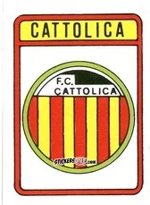 Sticker Scudetto Cattolica - Calcio Flash 1985 n. SC112 - Edizioni Flash