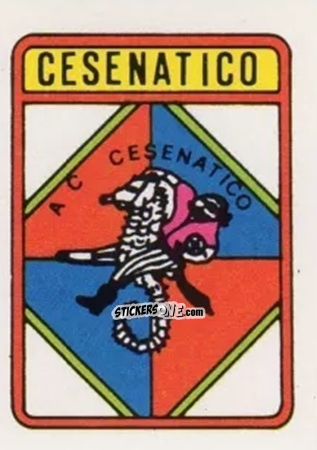 Sticker Scudetto Cesenatico - Calcio Flash 1985 n. SC114 - Edizioni Flash