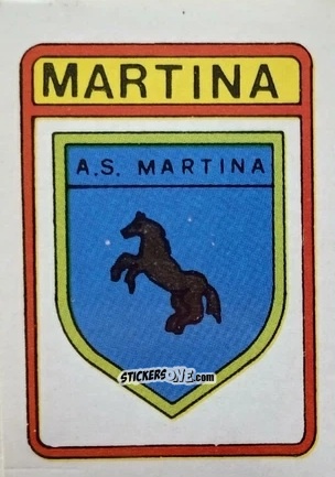 Figurina Scudetto Martina - Calcio Flash 1985 n. SC124 - Edizioni Flash