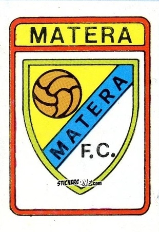 Sticker Scudetto Matera - Calcio Flash 1985 n. SC125 - Edizioni Flash
