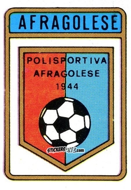 Sticker Scudetto Afragolese - Calcio Flash 1985 n. SC130 - Edizioni Flash