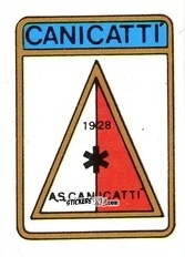 Sticker Scudetto Canicatti - Calcio Flash 1985 n. SC132 - Edizioni Flash