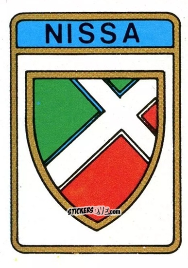 Sticker Scudetto Nissa - Calcio Flash 1985 n. SC140 - Edizioni Flash