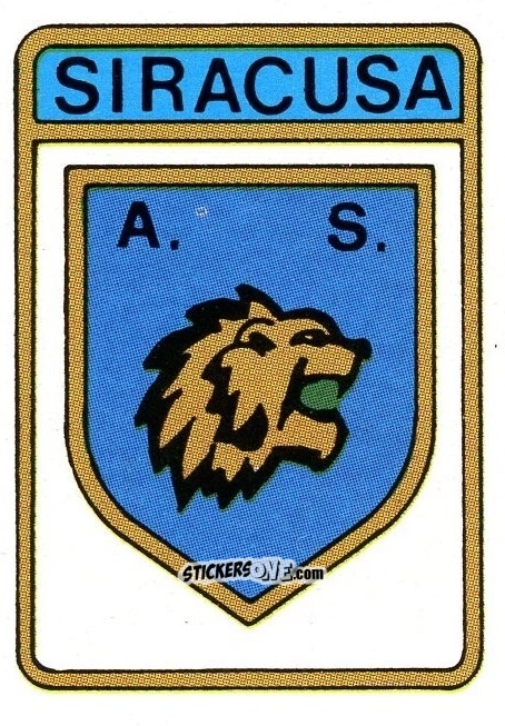 Sticker Scudetto Siracusa - Calcio Flash 1985 n. SC144 - Edizioni Flash