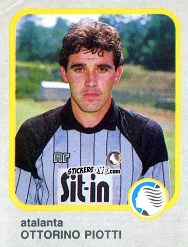 Sticker Ottorino Piotti - Calcio Flash 1986 n. 3 - Edizioni Flash