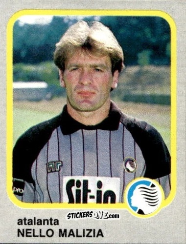 Cromo Nello Malizia - Calcio Flash 1986 n. 4 - Edizioni Flash