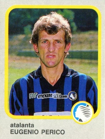 Sticker Eugenio Perico - Calcio Flash 1986 n. 8 - Edizioni Flash