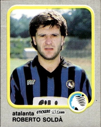 Cromo Roberto Soldà - Calcio Flash 1986 n. 9 - Edizioni Flash