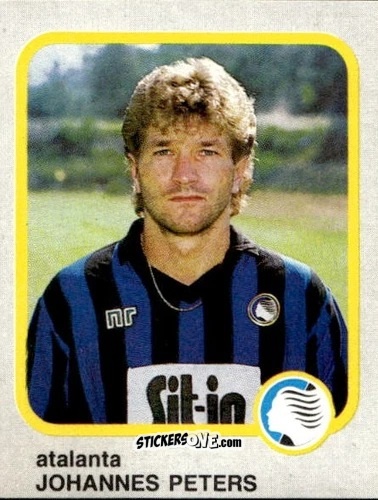 Sticker Johannes Peters - Calcio Flash 1986 n. 13 - Edizioni Flash