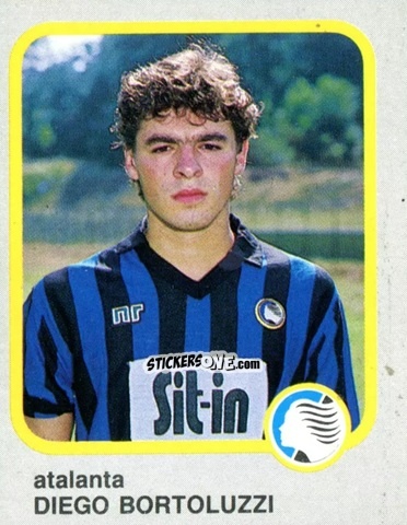 Sticker Diego Bortoluzzi - Calcio Flash 1986 n. 14 - Edizioni Flash