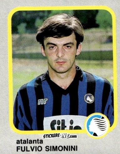 Cromo Fulvio Simonini - Calcio Flash 1986 n. 16 - Edizioni Flash