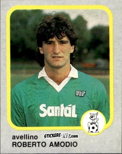 Sticker Roberto Amodio - Calcio Flash 1986 n. 27 - Edizioni Flash