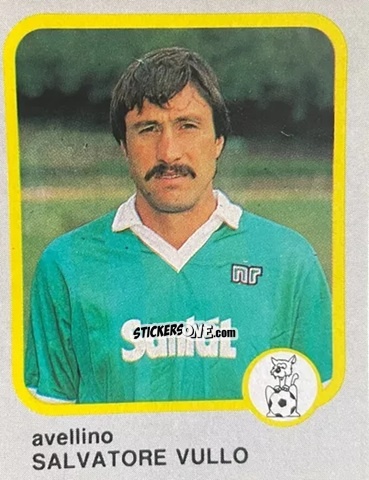 Sticker Salvatore Vullo - Calcio Flash 1986 n. 29 - Edizioni Flash