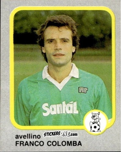 Sticker Franco Colomba - Calcio Flash 1986 n. 33 - Edizioni Flash