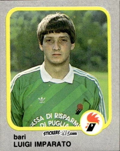 Figurina Luigi Imparato - Calcio Flash 1986 n. 40 - Edizioni Flash