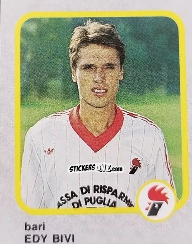 Sticker Edy Bivi - Calcio Flash 1986 n. 51 - Edizioni Flash