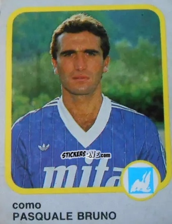 Sticker Pasquale Bruno - Calcio Flash 1986 n. 61 - Edizioni Flash
