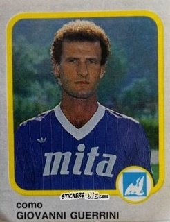 Figurina Giovanni Guerrini - Calcio Flash 1986 n. 62 - Edizioni Flash