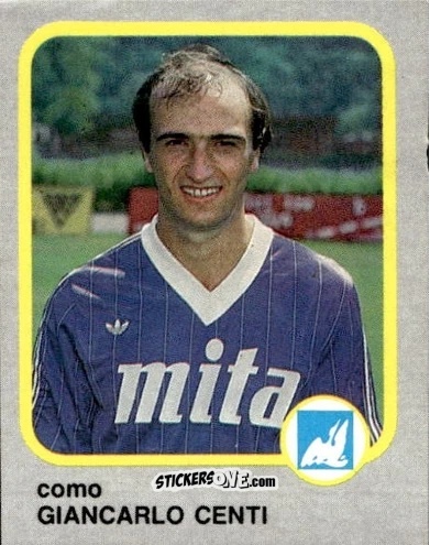 Cromo Giancarlo Centi - Calcio Flash 1986 n. 64 - Edizioni Flash