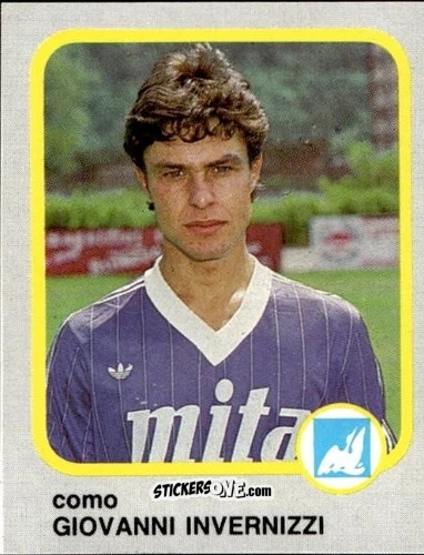 Figurina Giovanni Invernizzi - Calcio Flash 1986 n. 65 - Edizioni Flash