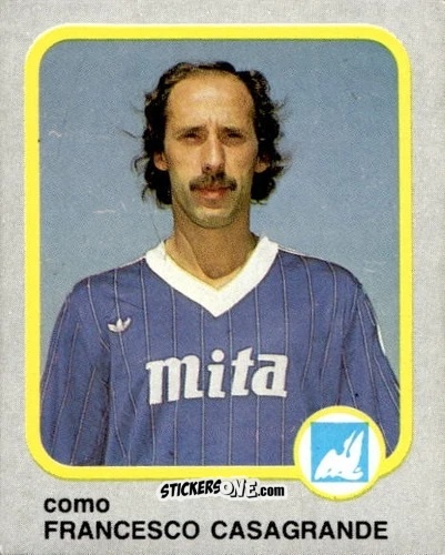 Cromo Francesco Casagrande - Calcio Flash 1986 n. 66 - Edizioni Flash