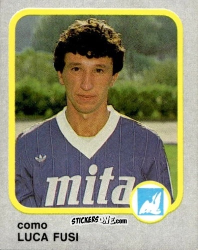 Figurina Luca Fusi - Calcio Flash 1986 n. 69 - Edizioni Flash