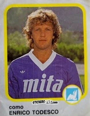Figurina Enrico Todesco - Calcio Flash 1986 n. 71 - Edizioni Flash