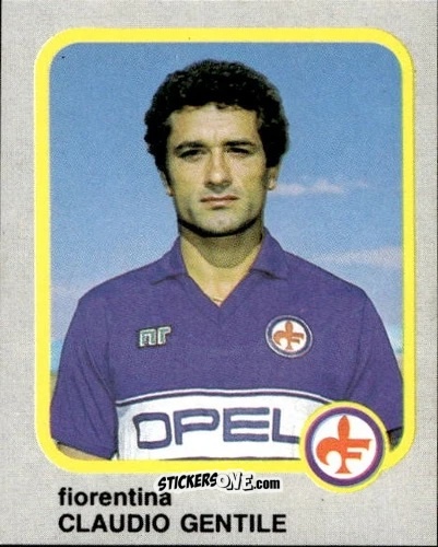 Figurina Claudio Gentile - Calcio Flash 1986 n. 79 - Edizioni Flash
